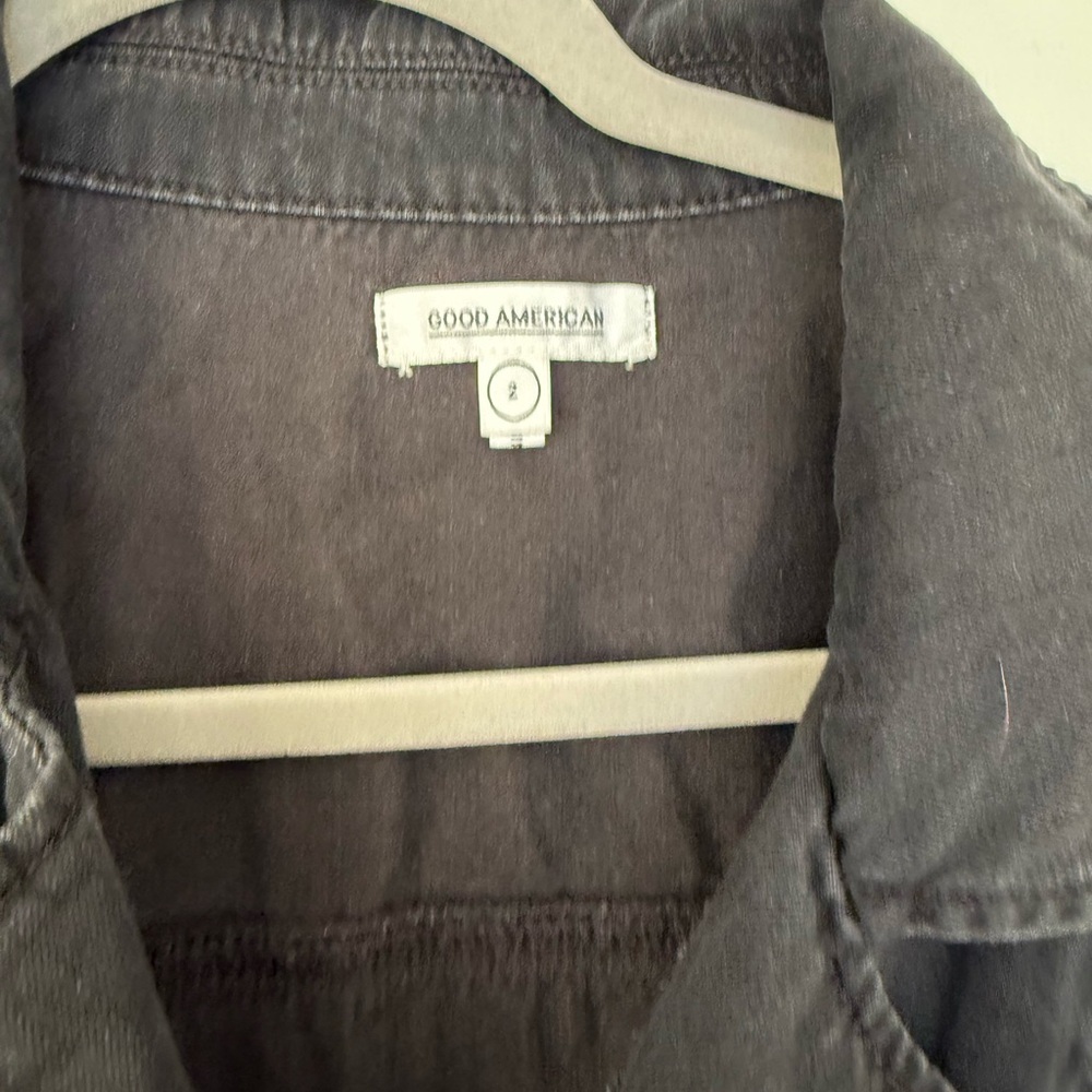 Good American Hourglass Women's Black Denim Jumpsuit - Picture 6 of 10
